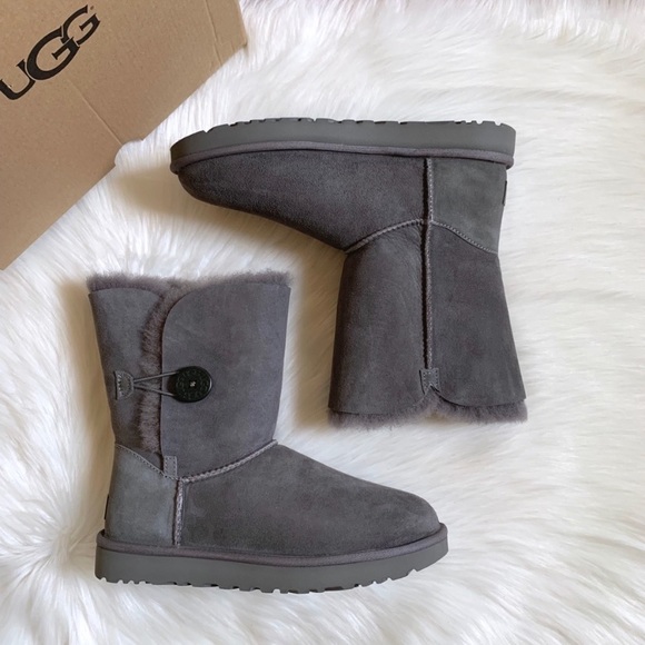 UGG Shoes - UGG Grey Bailey Button II Boots